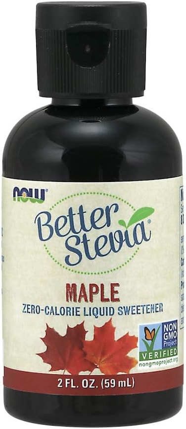 NOW Foods, Better Stevia, Liquid, Maple, Zero-Calorie Liquid Sweetener, Low Glycemic Impact, Certified Non-GMO, 2-Ounce