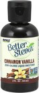 NOW Foods, Better Stevia, Liquid Zero-Calorie Sweetener, Cinnamon Vanilla Flavor, Certified Non-GMO, 2 Fl Oz