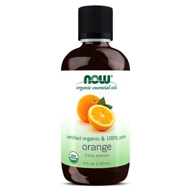 Now Solutions Organic Orange Essential Oil, 4-Ounce