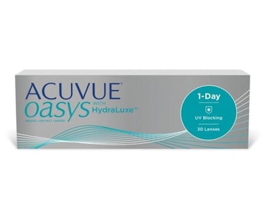 Acuvue Oasys 1-Day with HydraLuxe -30 Pack CL Power (-1.75) Prescription Lens