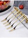 5-Piece Stainless Steel Matt Polish Cake Fork Set