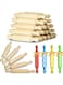 Suclain Wooden Mini Rolling Pin 6 Inches Long Kitchen Baking Rolling Pin Small Wood Dough Roller for Children Fondant Pasta Pastry Pizza Crafting and Imaginative Play (20 Pieces)