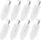 CARE AND SMILE Hair Clips No Bend Curl Pin Clips No Crease Hair Clips for Makeup (White)