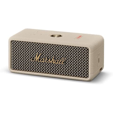 Marshall Emberton III Portable Bluetooth Speaker - Water Resistant Wireless Speaker Portable Speaker with 32+ Hours of Playtime - Cream