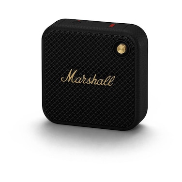 Marshall Willen II Compact Portable Wireless Speaker, 17 Hours Playtime, Bluetooth 5.3, IP67 Water &amp; Dust Proof, USB-C Charging, Black/Brass
