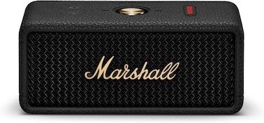 Marshall Emberton III Portable Bluetooth Speaker with Rugged Waterproof and Dustproof Design - Black and Brass (International Version)