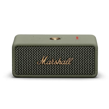 Marshall Emberton III Compact Portable Wireless Speaker, True Stereophonic 360 Degree Sound, Bluetooth 5.3 with Auracast, IP67 Waterproof, 38W Amplification, Built-In Microphone, Sage Green
