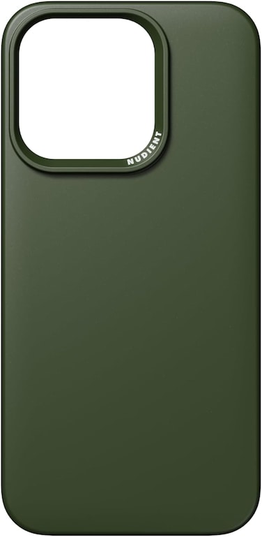 Nudient Thin Case Compatible With iPhone 15 Pro 2023 6.1" With MagSafe, Ultra Slim Cover, Super Lightweight, Scrath Protection, Made From Recycled Plastic, Supports Wireless Charging, Green