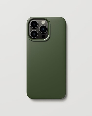 Nudient Thin Case Compatible With iPhone 15 Pro Max 2023 6.7" With MagSafe, Ultra Slim Cover, Super Lightweight, Scrath Protection, Made From Recycled Plastic, Supports Wireless Charging, Green