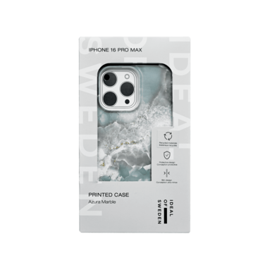 IDEAL OF SWEDEN PRINTED CASE IPHONE 16 PRO MAX AZURA MARBLE