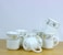 Danny home 6 piece Set Opalware Turkish Coffee Tea Mug with Handle, Heat Resistant, Microwave Dishwasher safe BPA-Free (250ml)
