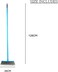 Clean &amp; Care Indoor Broom with Iron Stick Home Kitchen Cleaning Stiff Bristle Long Handle Mutipurpose to Use (Multicolor)