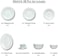 Melrich 38 Pcs Opal ware Dinner Set 6 Dinner Plate 6 Dessert Plate 6 Soup Plate 6 Bowls 6+6 Cup &amp; Saucer 1 Oval Plate 1 Serving Bowl Dishwasher Microwave Safe