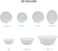 Melrich 38 Piece Opalware Dinner Set 8 Dinner Plate, 8 Dessert Plate, 8 Soup Plate, 8 Bowl, 2 Serving Plate, 2 Serving Bowl, 2 Medium Bowl Microwave Safe Scratch Resistance