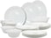 Melrich 38 Piece Opalware Dinner Set 8 Dinner Plate, 8 Dessert Plate, 8 Soup Plate, 8 Bowl, 2 Serving Plate, 2 Serving Bowl, 2 Medium Bowl Microwave Safe Scratch Resistance