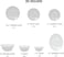 Melrich 27 Piece Opal ware Dinner Set 6 Dinner set, 6 Dessert Plate, 6 Soup Plate, 6 Soup Bowl, 1 Serving Plate, 1 Serving Bowl, 1 Medium Bowl Dishwasher Safe Microwave Safe