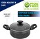 Auroware Non Stick Pack of 2 Frying Pan and Casserole with Lid Pressed Aluminium Dishwasher Safe, Strong and Durable PFOA Free frypan