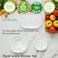 Melrich 10 Pcs Opalware Dinner Set 3 Dinner Plate, 3 Dessert Plate, 2 Bowl, 1 Serving Bowl, 1 Serving Plate Dishwasher Microwave Safe Heat Scratch Resistance