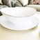 Melrich 10 Pcs Gold line Opalware Dinner Set 3 Dinner Plate, 3 Dessert Plate, 2 Bowl, 1 Serving Bowl, 1 Serving Plate Dishwasher Microwave Safe Heat Scratch Resistance