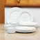 Melrich 10 Pcs Opalware Dinner Set 3 Dinner Plate, 3 Dessert Plate, 2 Bowl, 1 Serving Bowl, 1 Serving Plate Dishwasher Microwave Safe Heat Scratch Resistance