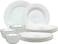Melrich 10 Pcs Opalware Dinner Set 3 Dinner Plate, 3 Dessert Plate, 2 Bowl, 1 Serving Bowl, 1 Serving Plate Dishwasher Microwave Safe Heat Scratch Resistance
