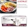 Auroware 5 + 3 Liter Aluminium Pressure Cooker Strong Handle Heavy Duty Comfortable for Chicken, Rice, Beef and More
