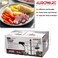 Auroware 5 Ltr Pressure Cooker Heavy Duty Aluminium with lid Strong Handle Save Energy Time Safety Valves Dishwasher safe