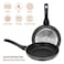 Auroware 11 Pcs Non Stick Cooking Pots and Pan Set Pressed Aluminium Kitchen Cookware PFOA Free 3 Casserole and 1 Saucepan with Lid 1 Frying pan 2 Kitchen Utensils