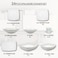 Melrich 34 Pcs Opal ware Dinner set 6 Dinner plate, 6 Dessert plate, 6 Bowl, 1 Serving plate, 1 Serving Bowl 2 Chicken &amp; Fish Grill Tray 6+6 Cup &amp; Saucer Dishwasher Microwave Safe