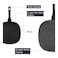 Auroware Long lasting Non-Stick 28 Cm Square Grill Pan Black Aluminum Durable Marble Coating Strong Handle