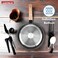 Auroware 3 Piece Non Stick Frying Pan and Wok Pan with Lid Kitchen Cookware Forged Aluminium frypan, Dishwasher Safe Durable and strong