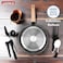 Auroware 18 Piece Non Stick Cookware Set Forged Aluminium, Frypan, Casserole with Lid, Wok Pan with Lid, Saucepan with Lid and Kitchen Utensils, Dishwasher Safe