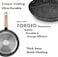 Auroware 26CM Non Stick Fry pan Black, Forged Aluminium, 3 Layer Marble Coating, Kitchen Dishwasher Safe, PFOA Free, Healthy cook and Safe