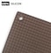 Auroware 4 Pcs Silicone Table mat Set Dining Kitchen mat Heat resistance Water resistance easy to clean solid material (Sqaure)