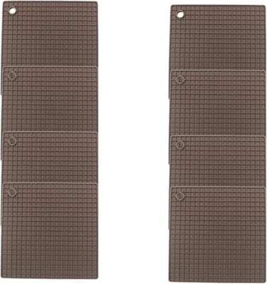 Auroware 8 Pcs Silicone Table mat Set Dining Kitchen mat Heat resistance Water resistance easy to clean solid material (Sqaure)