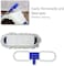 Clean &amp; Care Cotton Flat Mop with Stick Adjustable Handle Home Kitchen Office Cleaning Long handle Reusable Easy to clean (40CM)