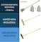 Clean &amp; Care Cleaning Set Broom Wiper Squeegee Cotton Mop with Iron Stick and Two Refill for Home Bathroom kitchen Cleaning Durable and Strong (Assorted Color)