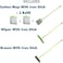 Clean &amp; Care Cleaning Set Home Kitchen Broom with Stick, Wiper With Stick Cotton Mop with Iron Stick and Two Refill (Assorted Color)