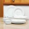 Melrich 12 Pcs Opalware Dinner set Dishwasher Safe, Freezer Safe, BPA-free Ideal for Home Party functions White Beautiful and Elegant