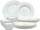 Melrich 12 Pcs Opalware Dinner set Dishwasher Safe, Freezer Safe, BPA-free Ideal for Home Party functions White Beautiful and Elegant