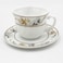 Melrich Danny Home's 6-Piece Opal ware Turkish Coffee Cup and Saucer Set Tea Service 6 x Coffee Cups with 6 x Saucers for 6 People
