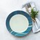 Melrich 26 Pcs Melamine Dinnerware sets Long lasting Strong and Durable Dinner plate, Soup plate, Bowls, Spoons, Oval plates Ladle Salad bowl Oval plate
