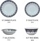 Melrich 20 piece Melamine Dinner Set 6 Dinner plates, 6 Soup plates, 6 Rice bowl, 2 Salad Bowl, Dishwasher safe, Storng and Durable Long lasting material