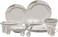 Melrich 18 Pcs Melamine Dinnerware set Dinner Soup salad plates bowls spoons serving plates Durable and Long lasting for kitchen Dishwasher safe