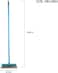 Clean &amp; Care Indoor Broom with Iron Stick Long Handle Cleaning for Kitchen Home Office Stiff Bristle (Assorted)