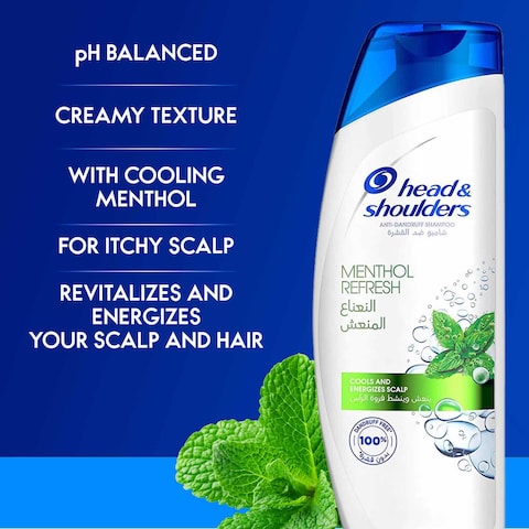 Head &amp; Shoulders Menthol Refresh Anti-Dandruff Shampoo for Itchy Scalp 200ml