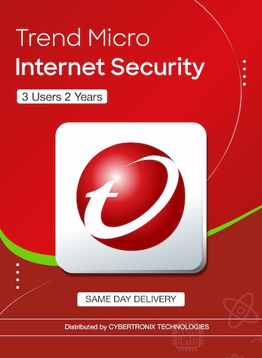 Trend Micro Internet Security   3 Devices for 2 Years   Digital License   Same Day Delivery