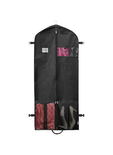 Simple Houseware Travel Garment Bags, Black, 60-Inch Long w/Pocket, Simple