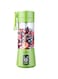 Showay feiXIANG Portable Blender, Personal Mixer Fruit Rechargeable With Usb, Mini Blender For Smoothie, Fruit Juice, Full-Face Mask, 380ml, Six 3D Blades For Great Mixing (Green)