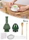 Life 5PCS Matcha Tea Whisk Set ( Chasen,Traditional Scoop, Tea Spoon, Whisk Holder, Screen), Resin Matcha Whisk Chasen Brush Tools